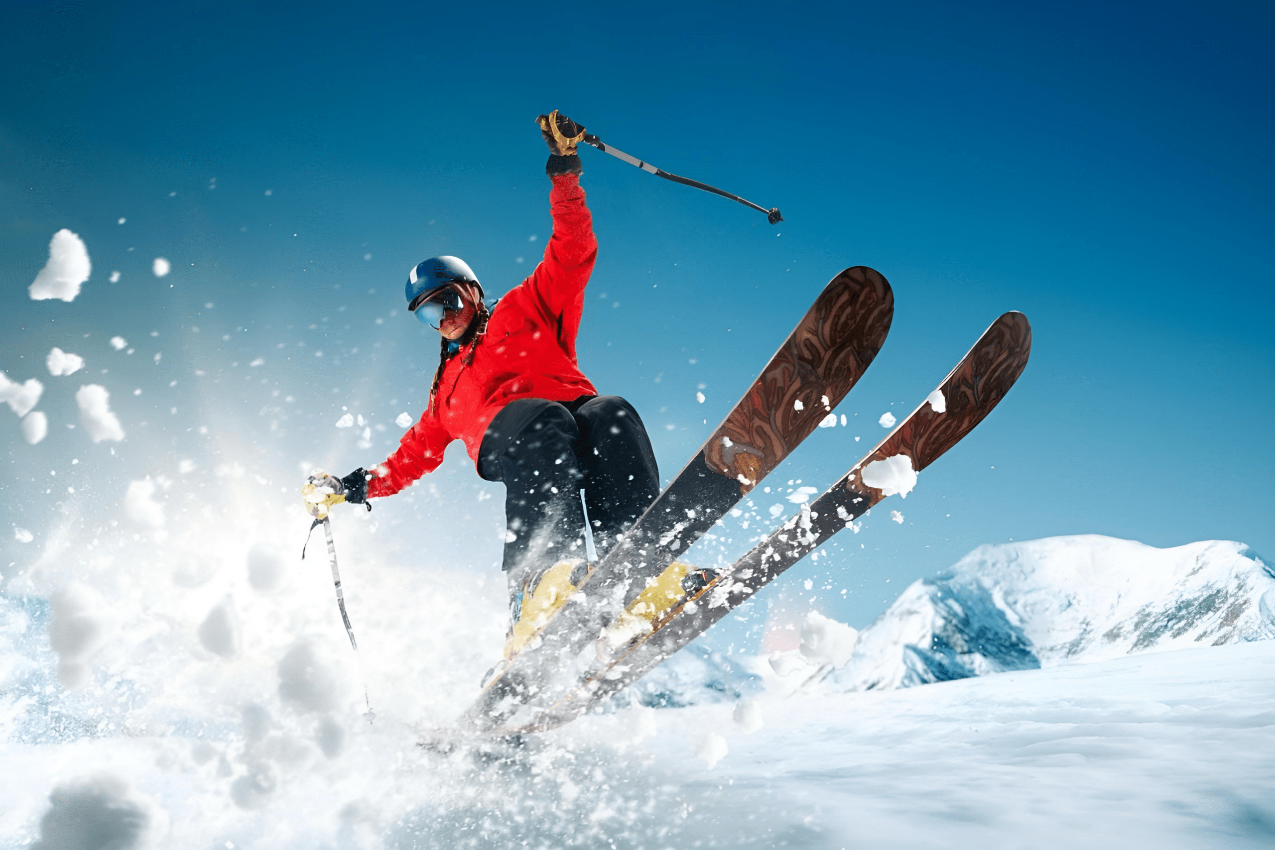 person skiing on snow, fundraising ideas, charity ideas, silent auction items, travel fundraising events