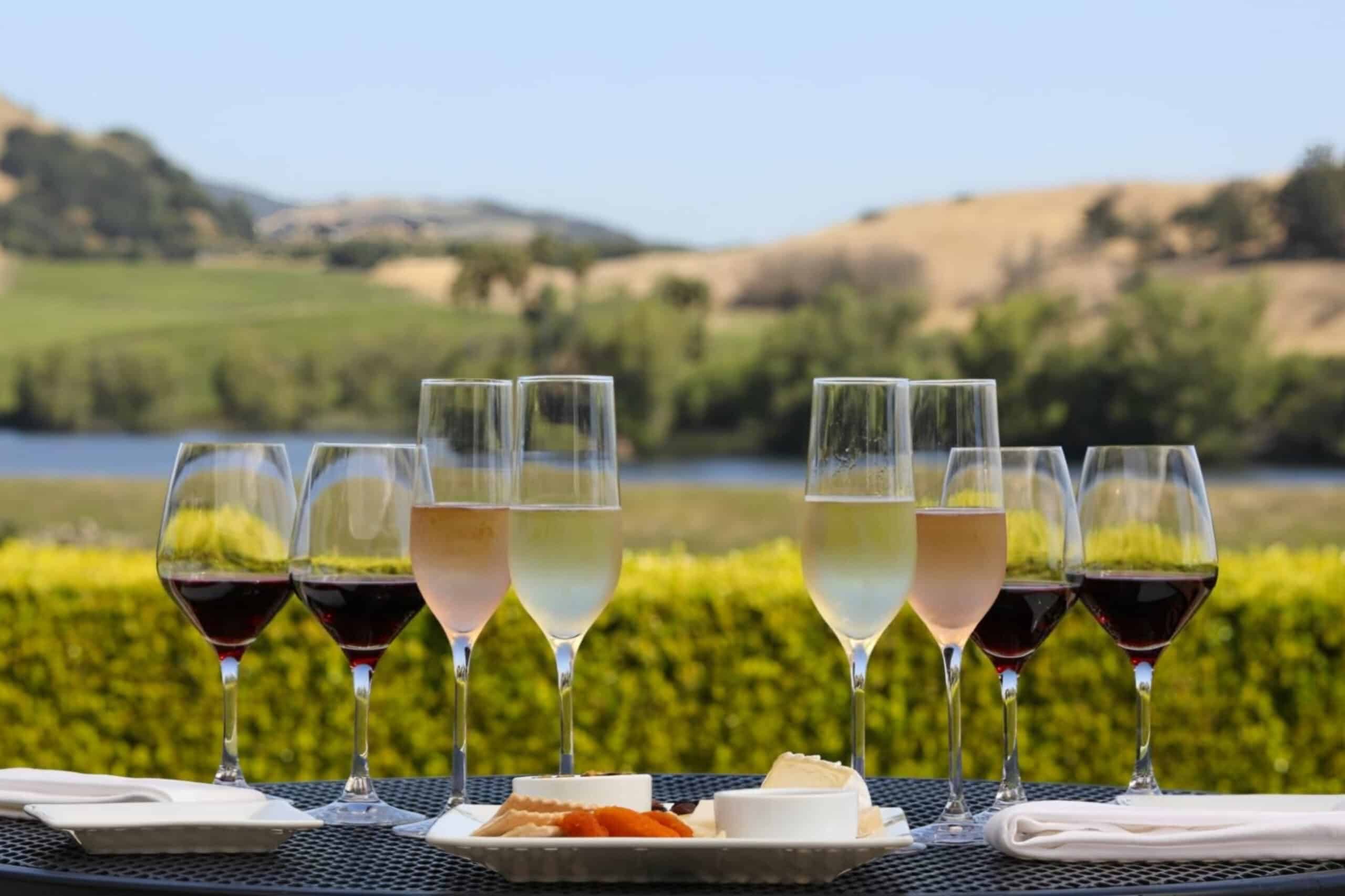 wine glasses on table, vacation fundraising, fundraising ideas, charity ideas, silent auction items, travel fundraising events