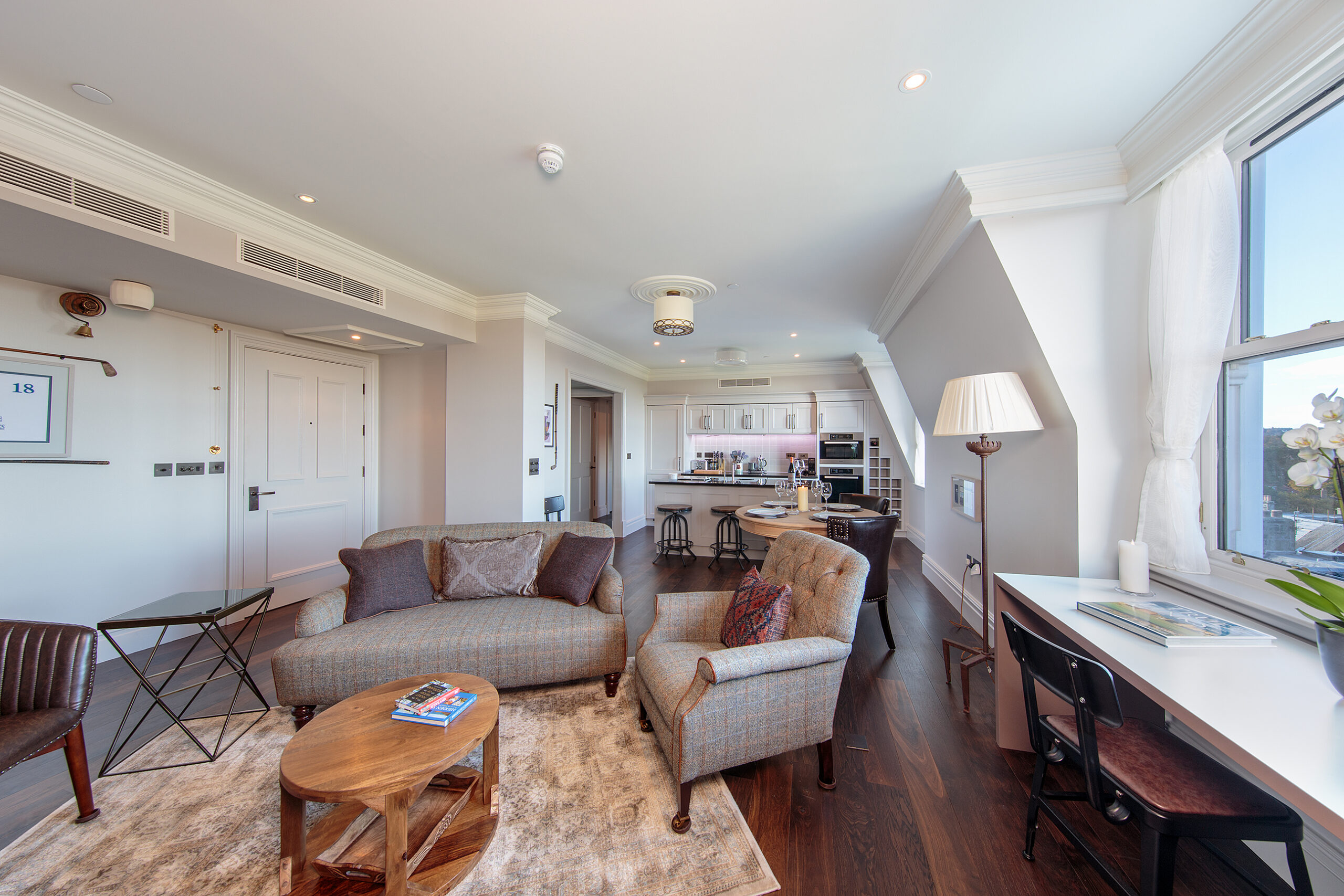 Modern living room, fundraising ideas, charity ideas, silent auction items, travel fundraising events