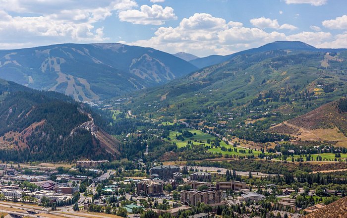 Colorado mountain town overhead view, fundraising ideas, charity ideas, silent auction items, travel fundraising events