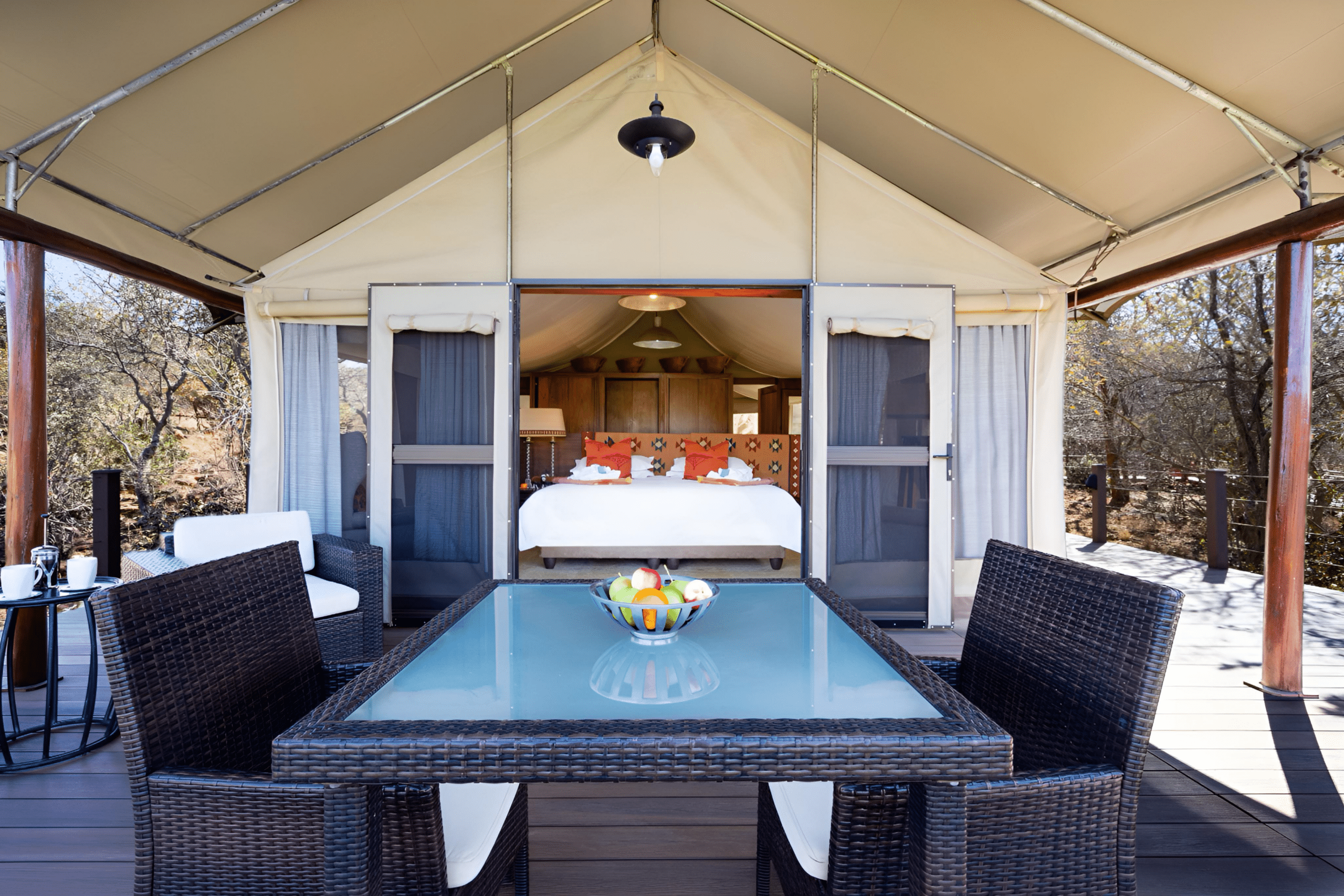 South African resort patio, fundraising ideas, charity ideas, silent auction items, travel fundraising events