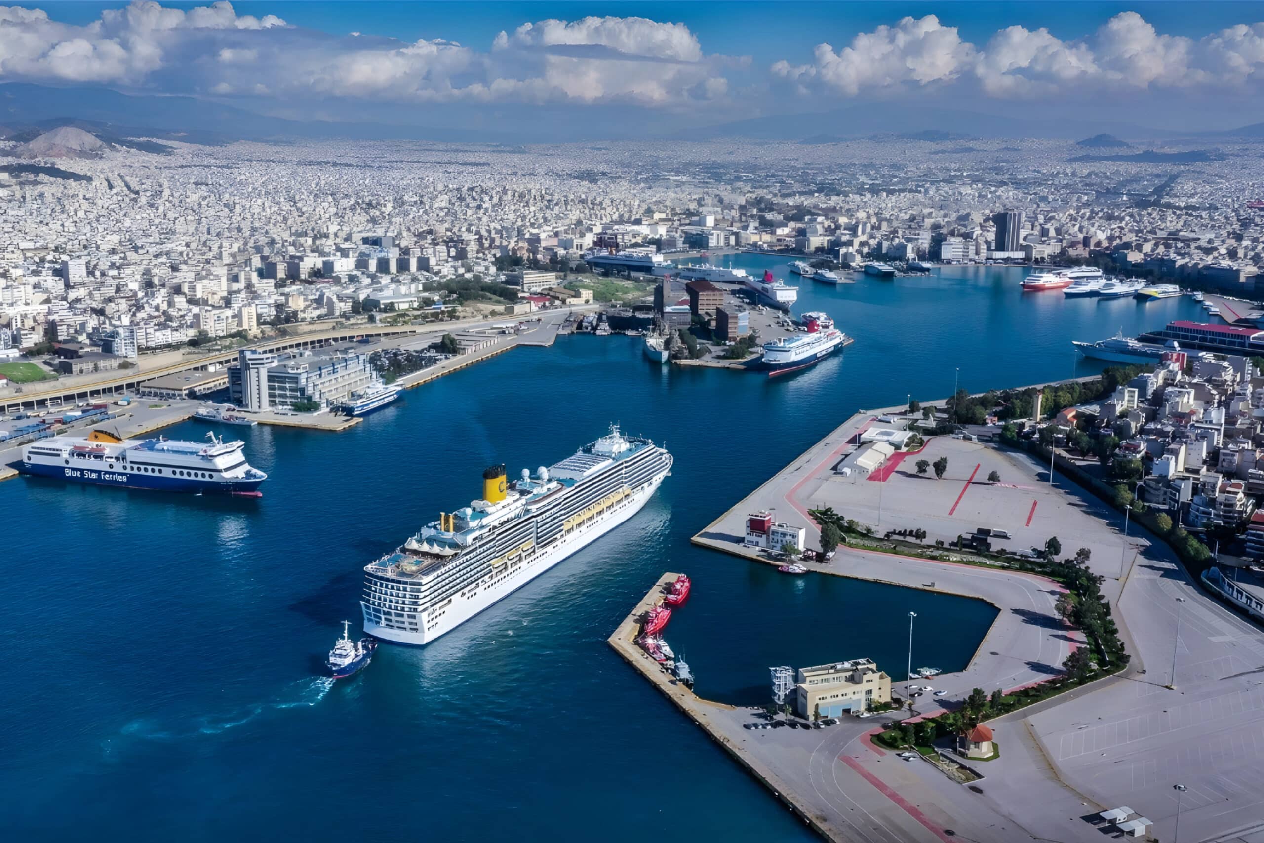 Piraeus Port in Athens, Greece, charity auction travel packages, vacation fundraising, travel fundraising, fundraising ideas, charity ideas, silent auction items, travel fundraising events