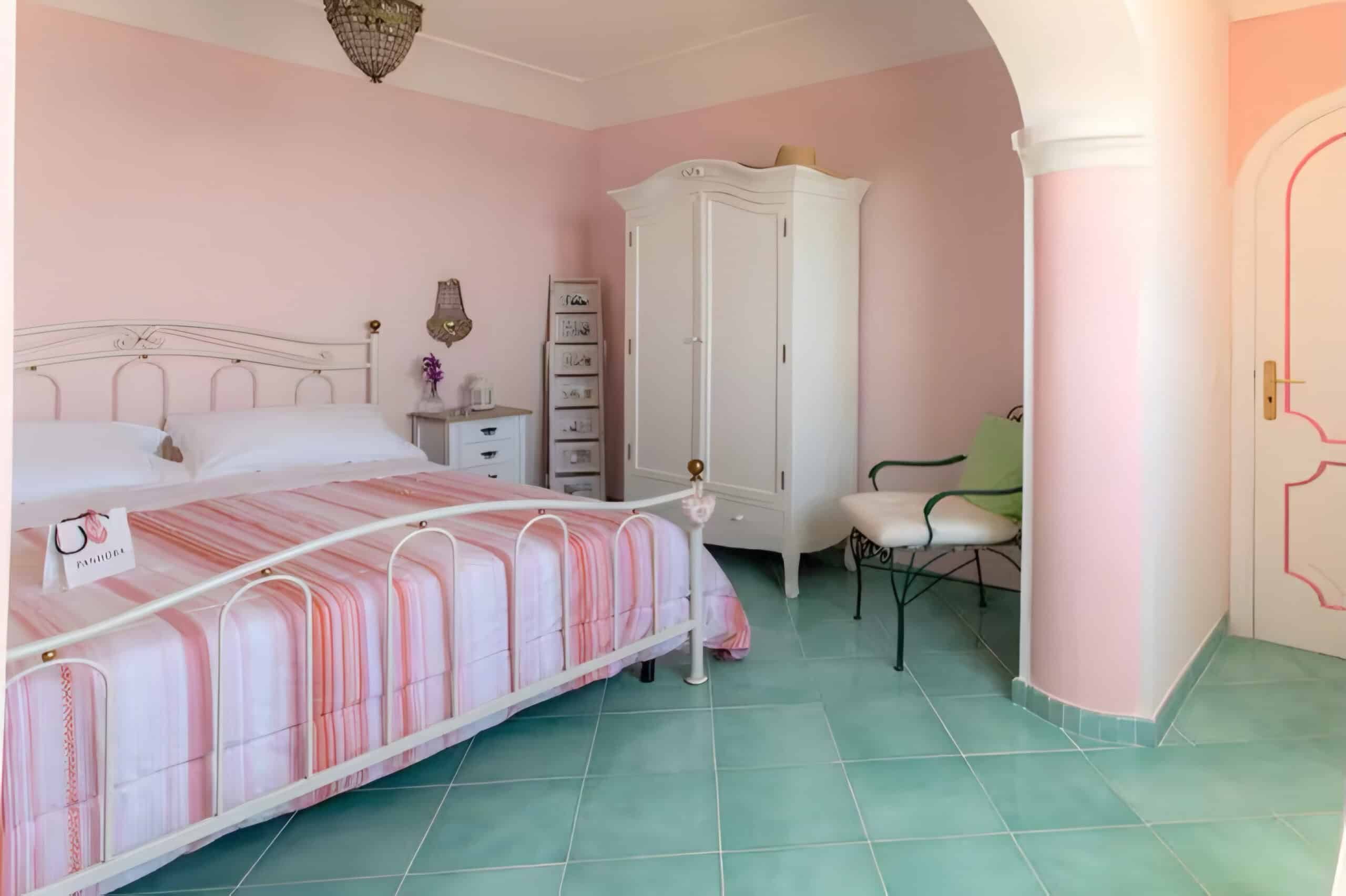 Amalfi Coast Villa bedroom, charity auction travel packages, vacation fundraising, travel fundraising, fundraising ideas, charity ideas, silent auction items, travel fundraising events