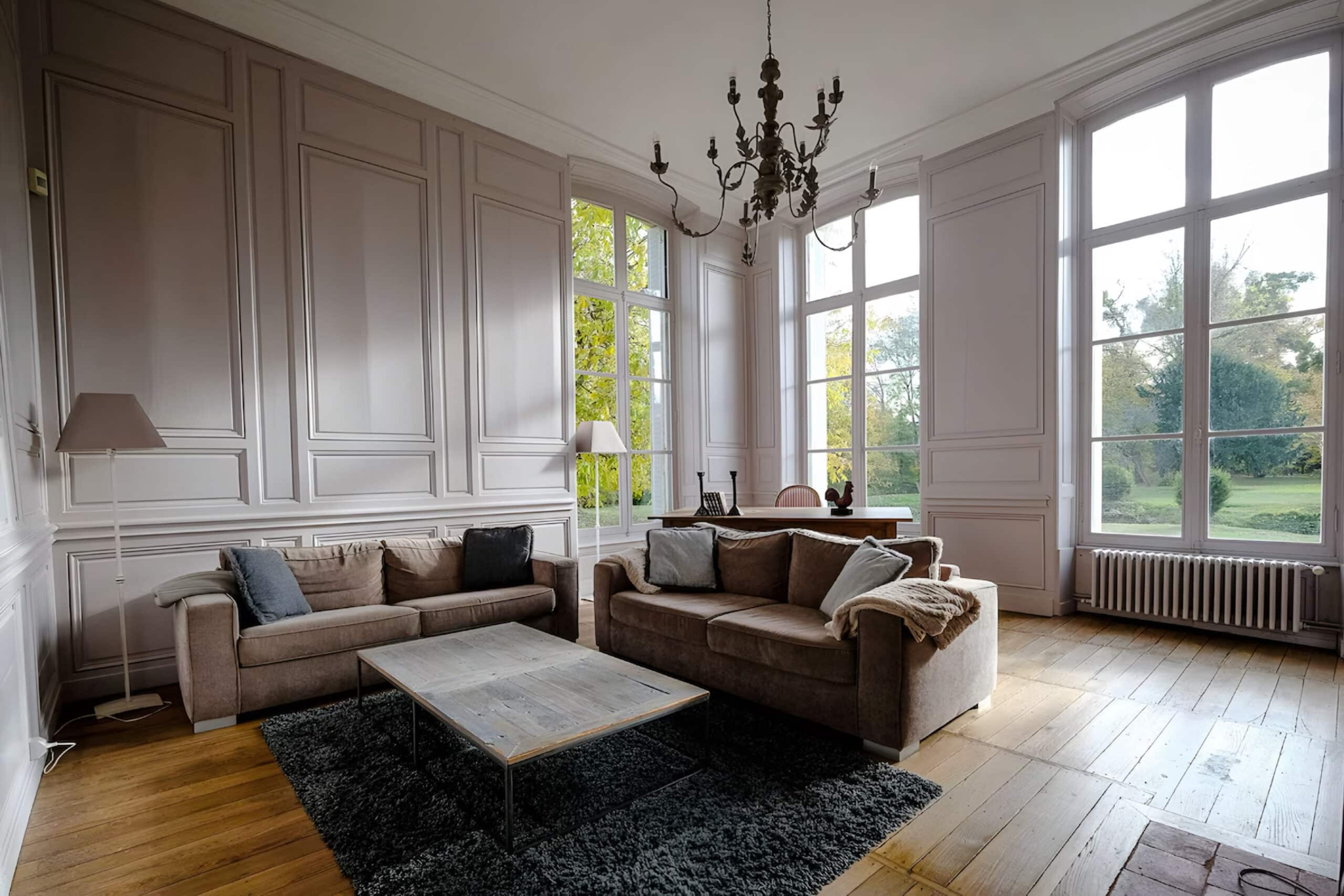 Champagne Chateau living room, charity auction travel packages, vacation fundraising, travel fundraising, fundraising ideas, charity ideas, silent auction items, travel fundraising events