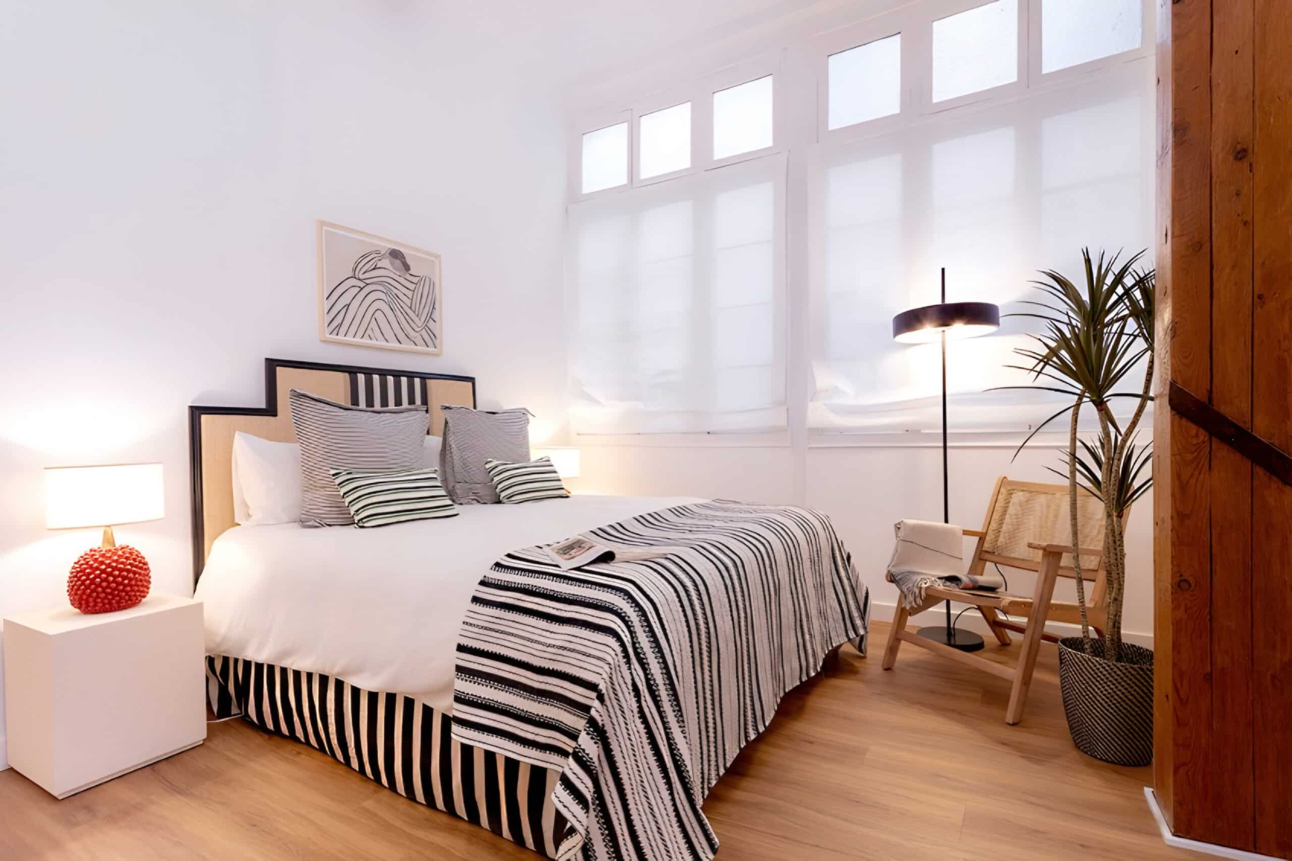 Spain apartment bedroom, charity auction travel packages, vacation fundraising, travel fundraising, fundraising ideas, charity ideas, silent auction items, travel fundraising events