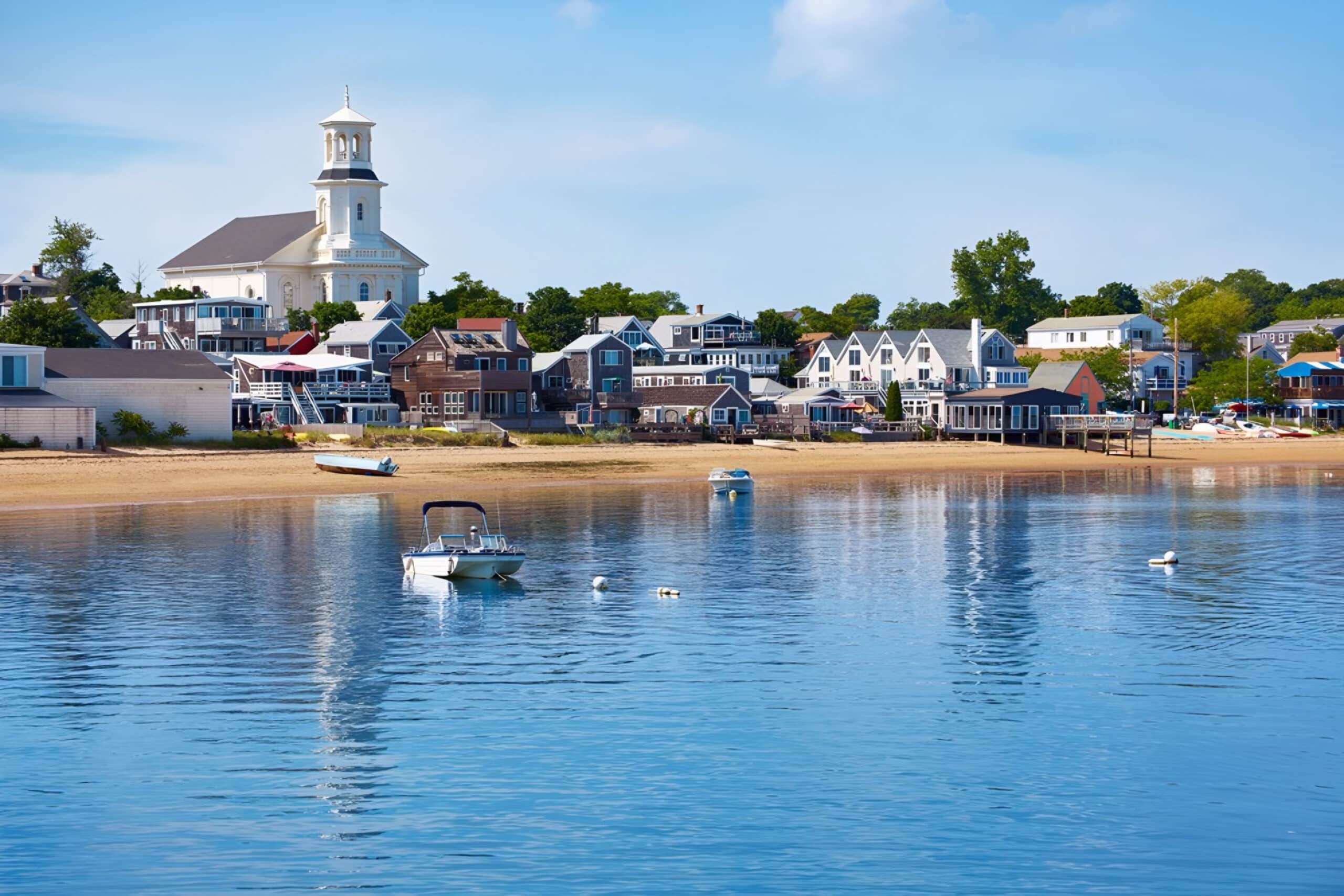 New England town view from water, charity auction travel packages, vacation fundraising, travel fundraising, fundraising ideas, charity ideas, silent auction items, travel fundraising events