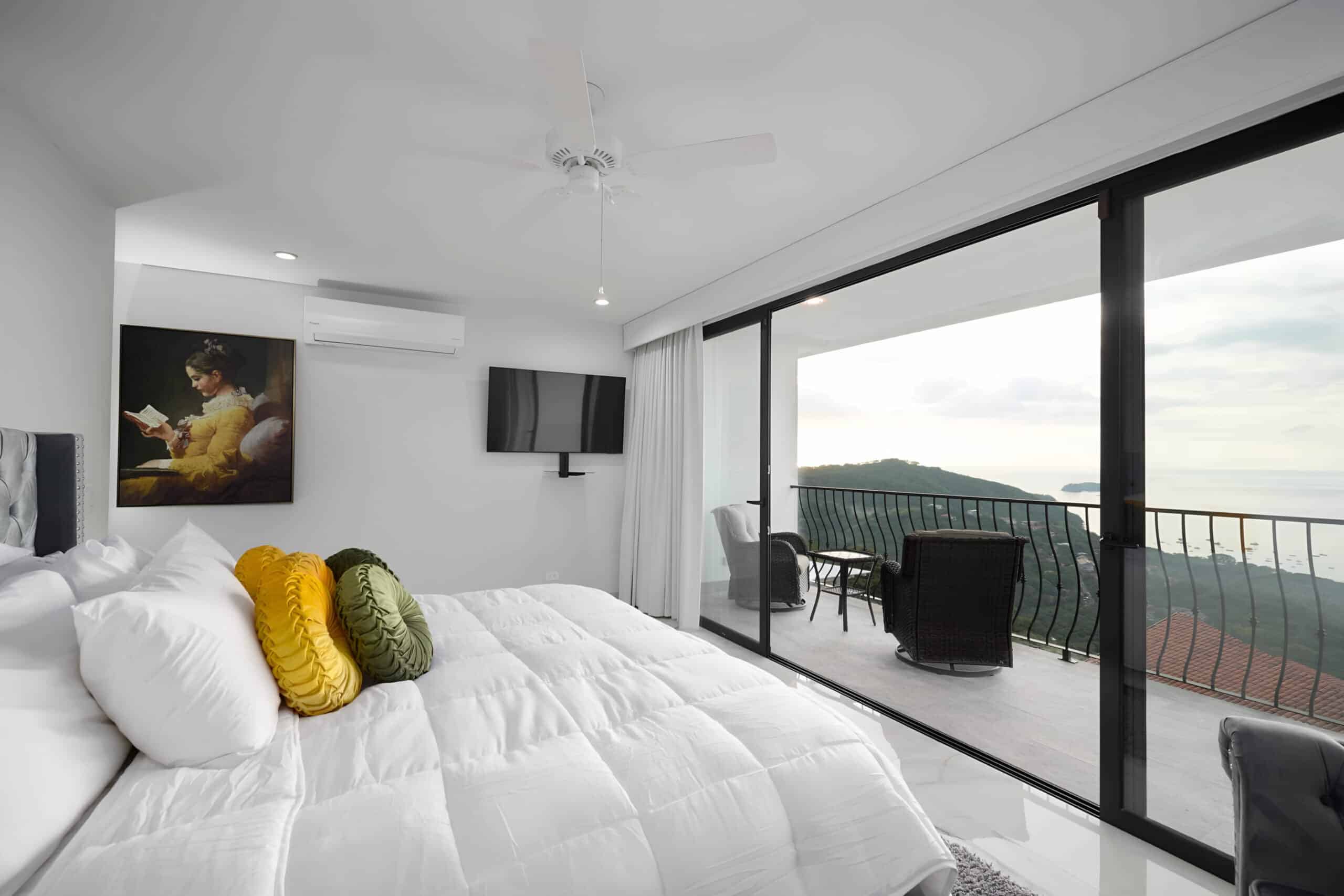 Costa Rica Villa bedroom, charity auction travel packages, vacation fundraising, travel fundraising, fundraising ideas, charity ideas, silent auction items, travel fundraising events